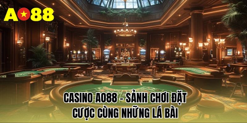 Casino AO88 - Sảnh chơi đặt cược cùng những lá bài