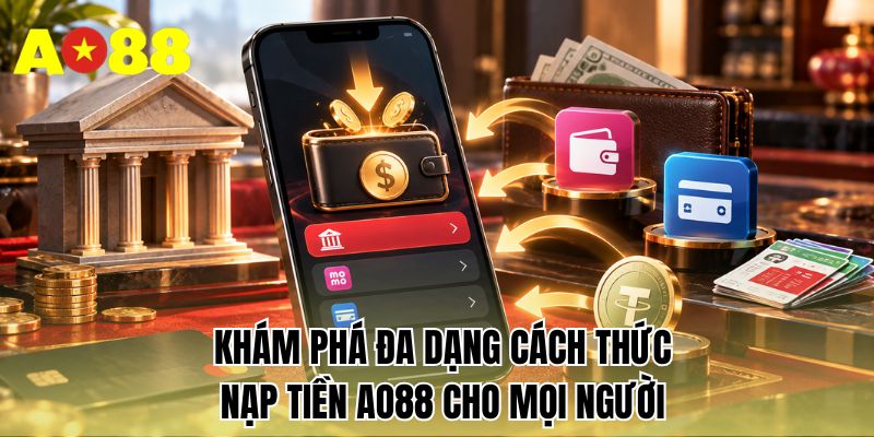 Khám phá đa dạng cách thức nạp tiền AO88 cho mọi người