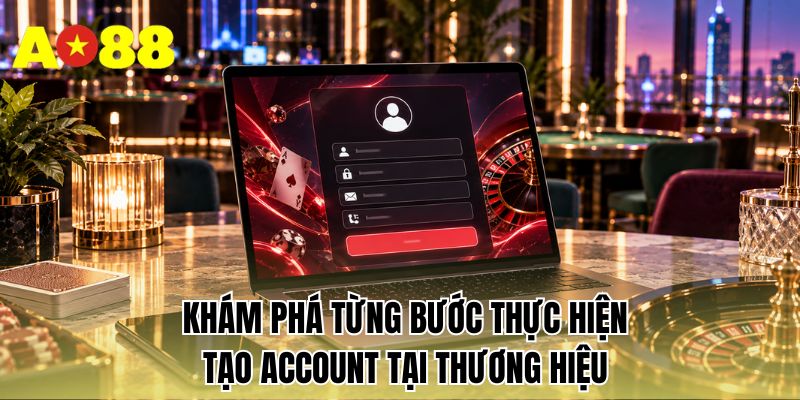 Khám phá từng bước thực hiện tạo account tại thương hiệu