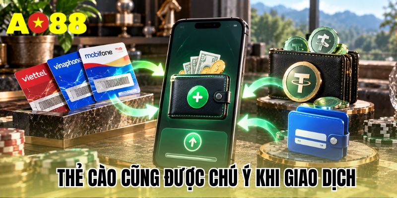 Thẻ cào cũng được chú ý khi giao dịch